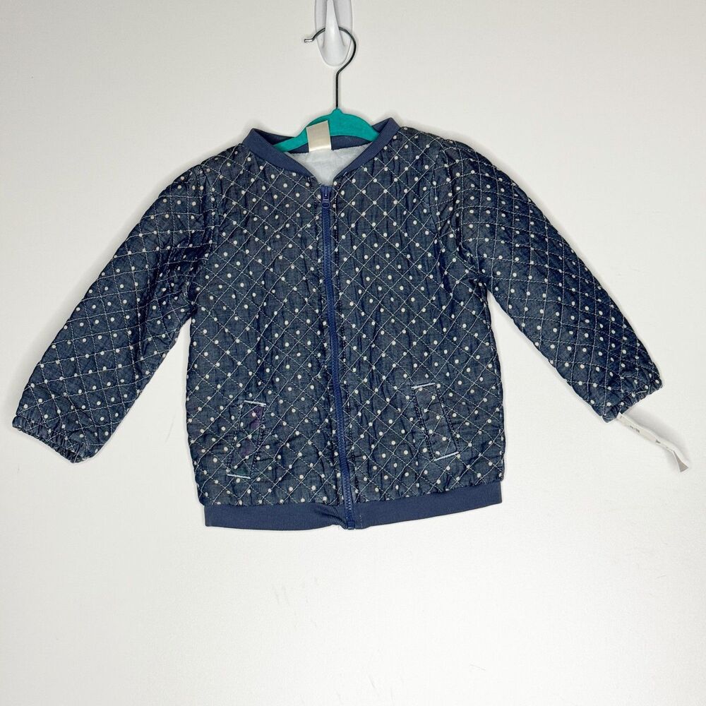 NEW OshKosh Baby B'gosh Quilted Polka Dot Jacket Toddler Girls Size 24 Months